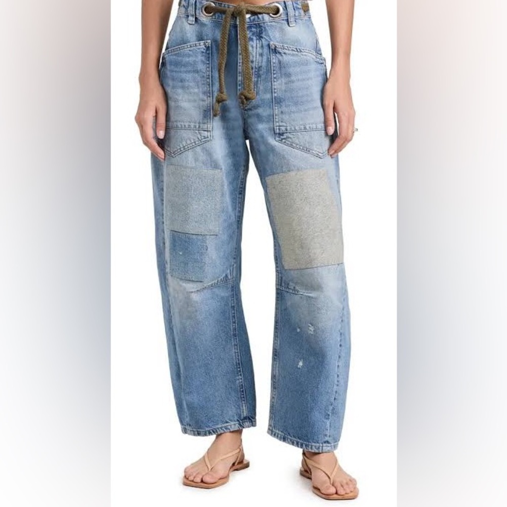 We the Free Moxie Barrel Jeans EUC